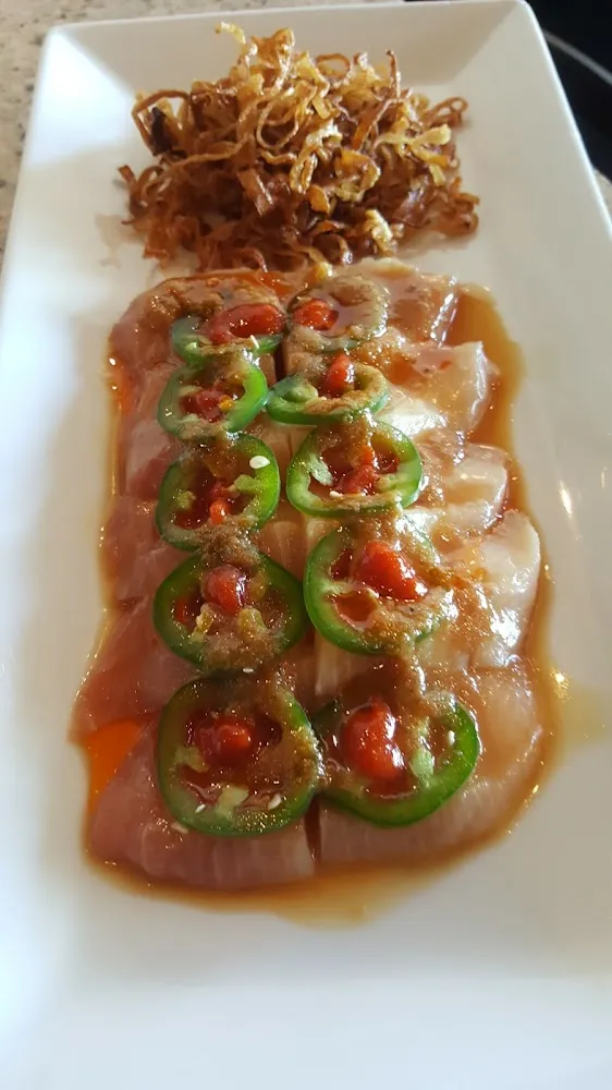 Yellow Tail with a Jalapeño Pounzu Sauce